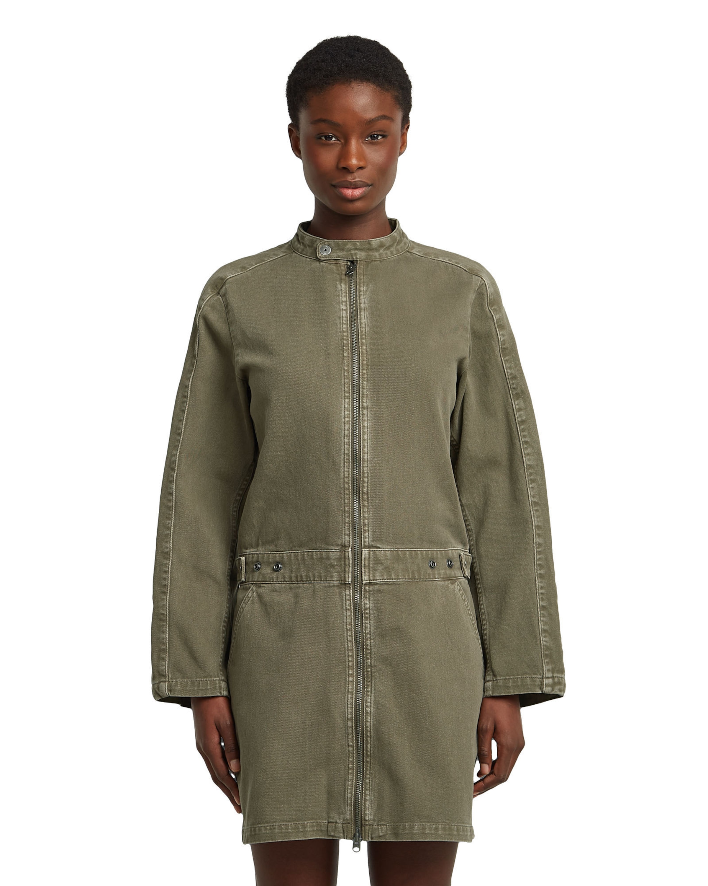 G-STAR Dress 'The Moto' in Green: front