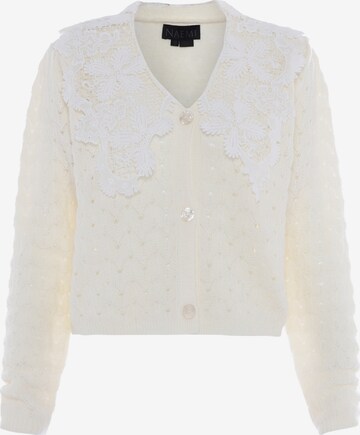 Cardigan NAEMI en beige : devant