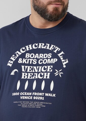 T-Shirt s.Oliver Men Big Sizes en bleu