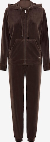 Survêtement Oxmo en marron : devant