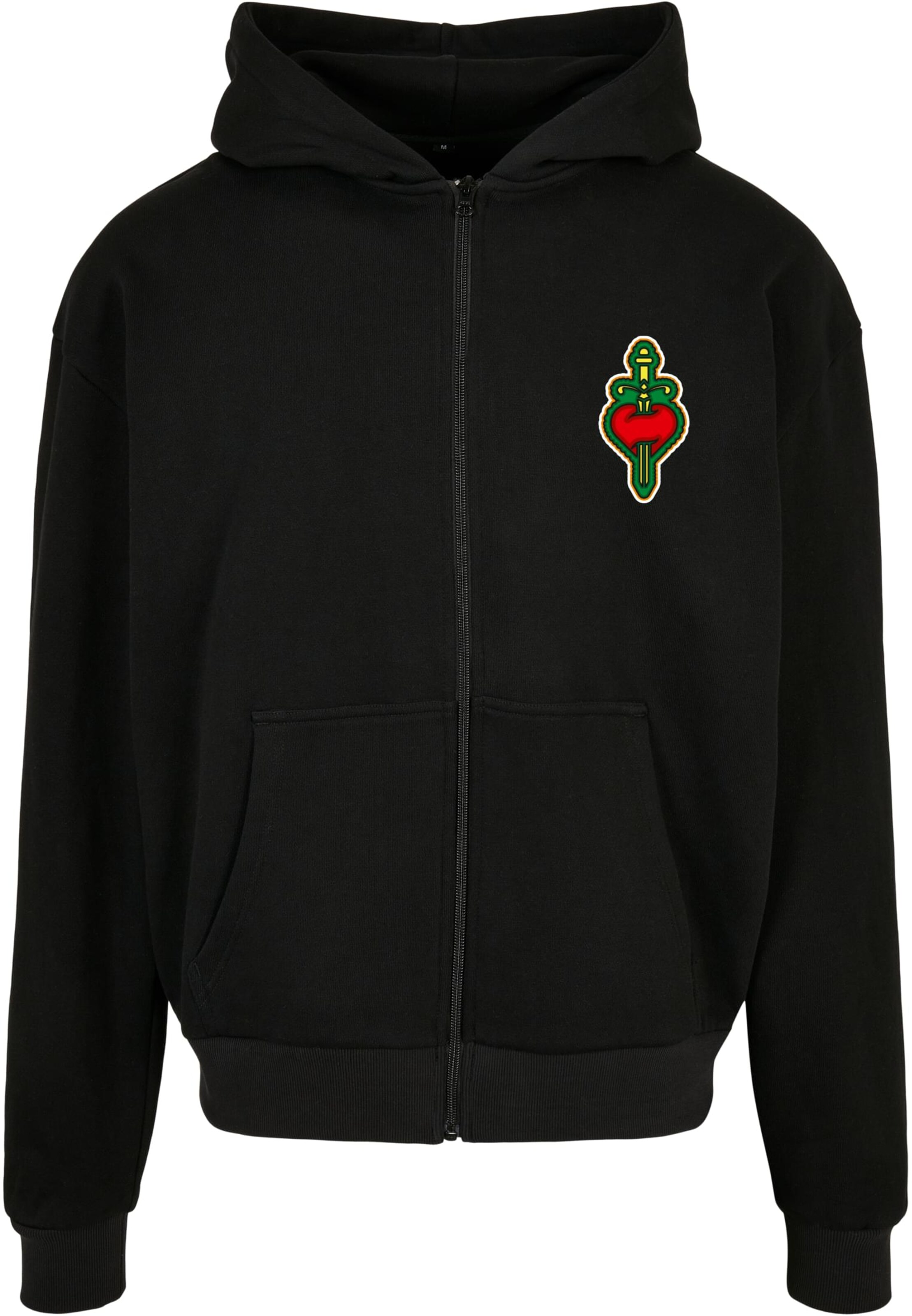 MT Upscale Sweat jacket 'Santa Monica' in Black: front