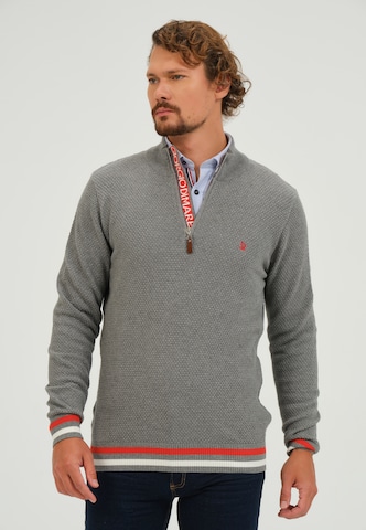 Pull-over Giorgio di Mare en gris