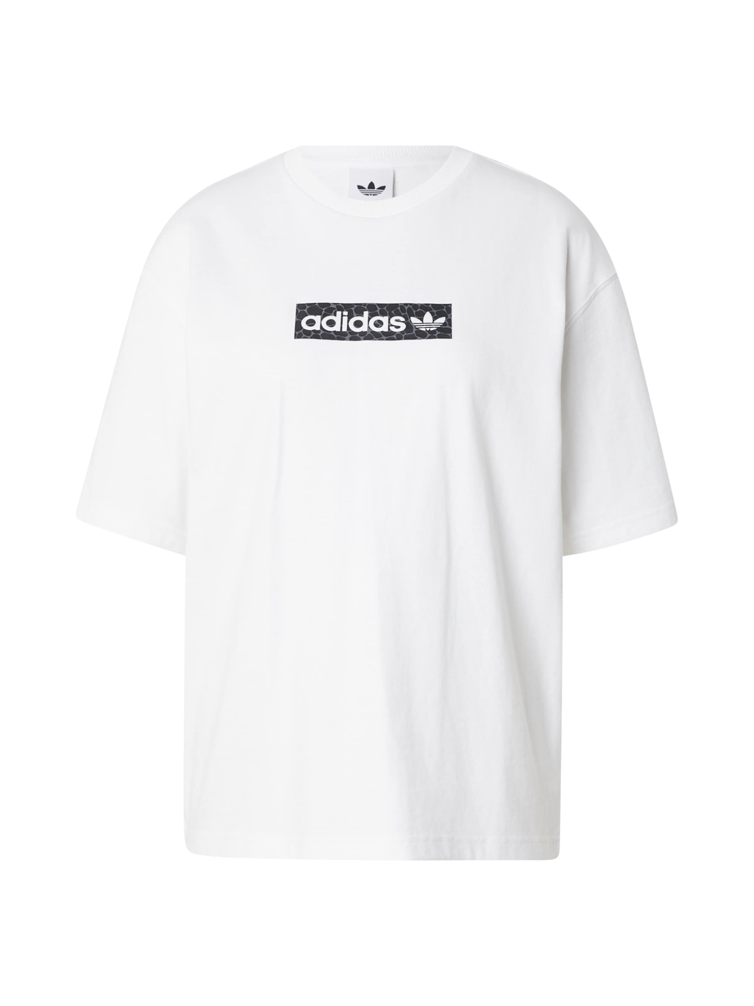 balta ADIDAS ORIGINALS Marškinėliai: priekis