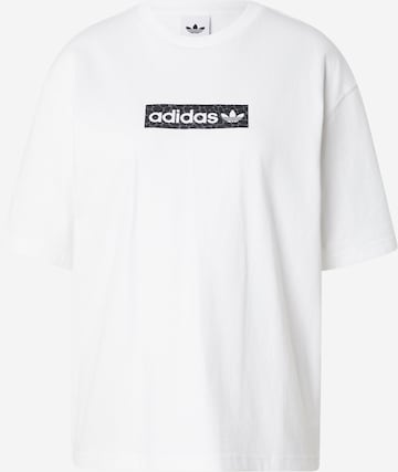 balta ADIDAS ORIGINALS Marškinėliai: priekis