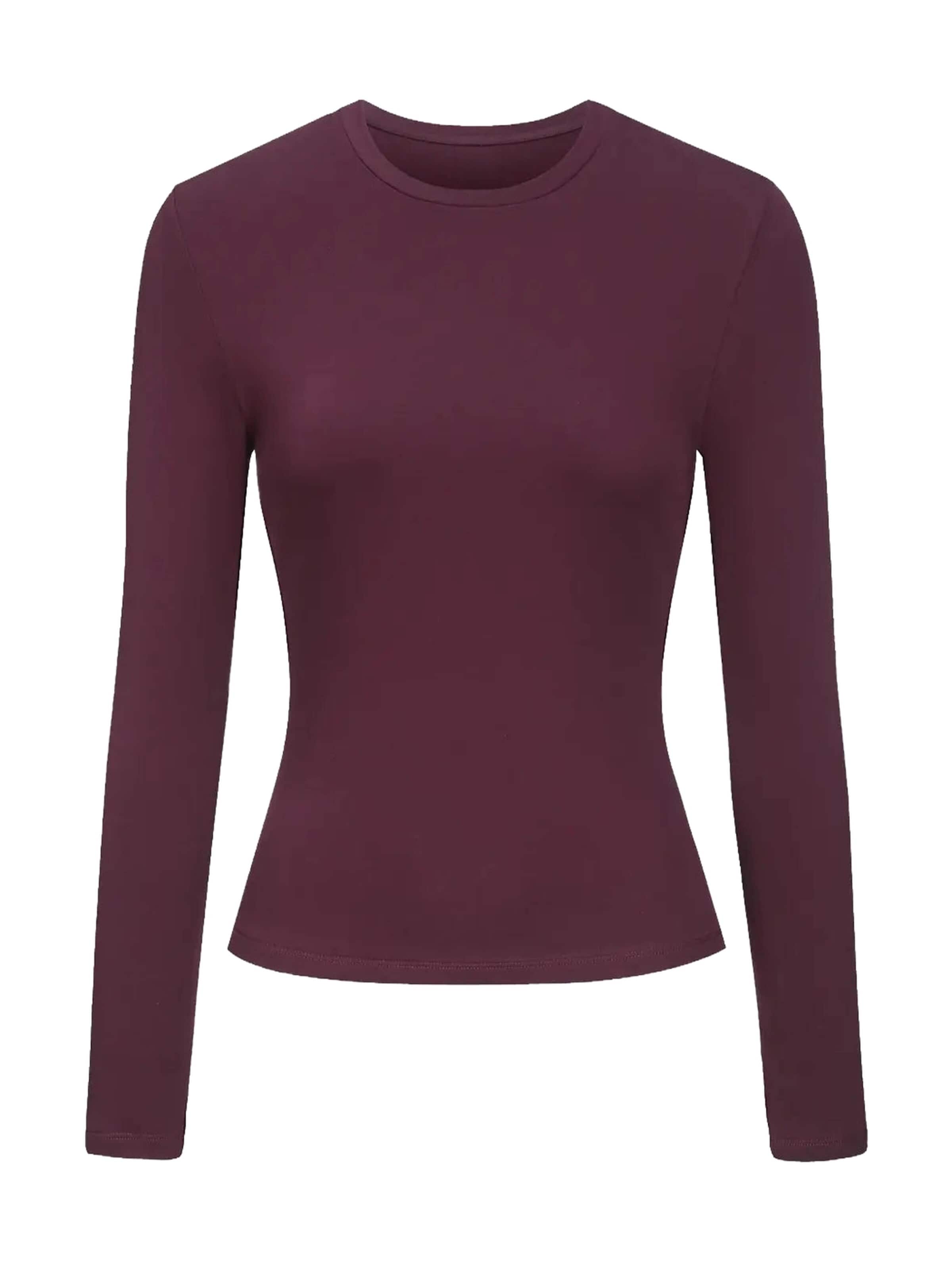 cfab T-shirt 'Cotton Longsleeve' i röd: framsida