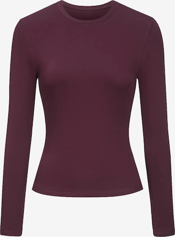 cfab T-shirt 'Cotton Longsleeve' i röd: framsida