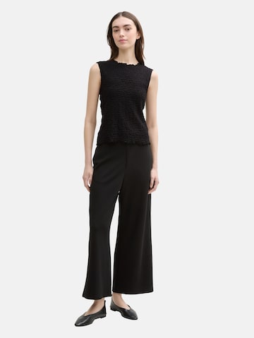 TOM TAILOR DENIM Top in Zwart