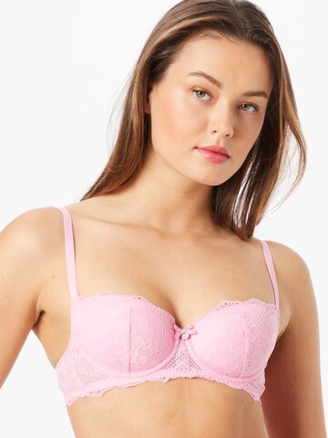 Balconnet Soutien-gorge 'LEAH' Boux Avenue en rose : devant