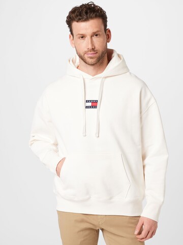 Sweat-shirt Tommy Jeans en blanc : devant