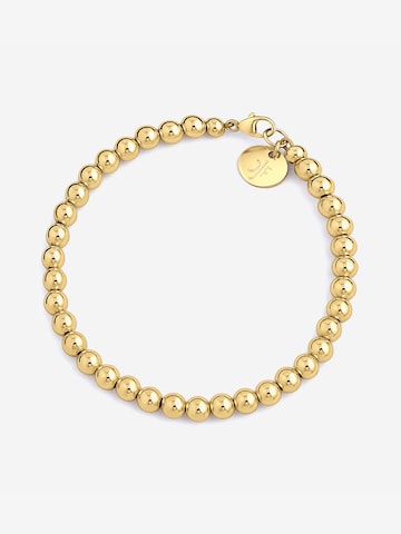 CLASSYANDFABULOUS Jewelry Bracelet 'CLASSYANDFABULOUS Beaded' in Gold: front