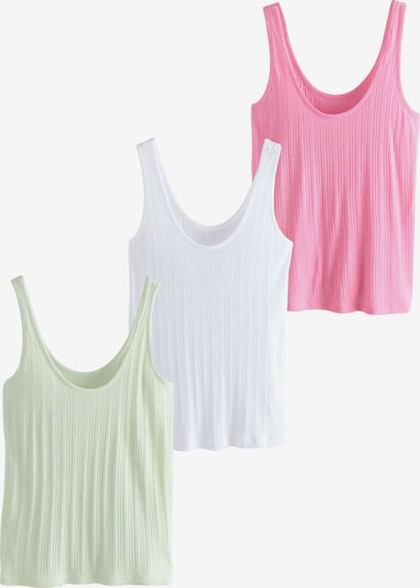 Next Topiņš, krāsa - gaiši zaļš / gaiši rozā / balts, Preces skats