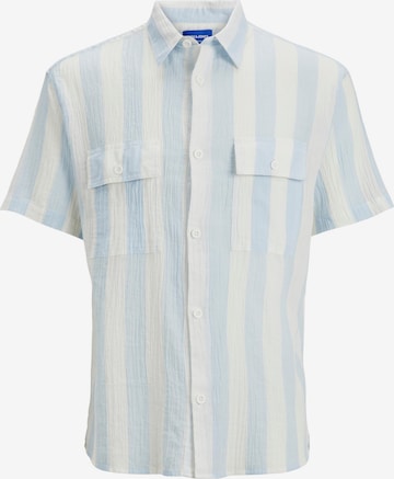 JACK & JONES Button Up Shirt 'CALEB' in Blue: front