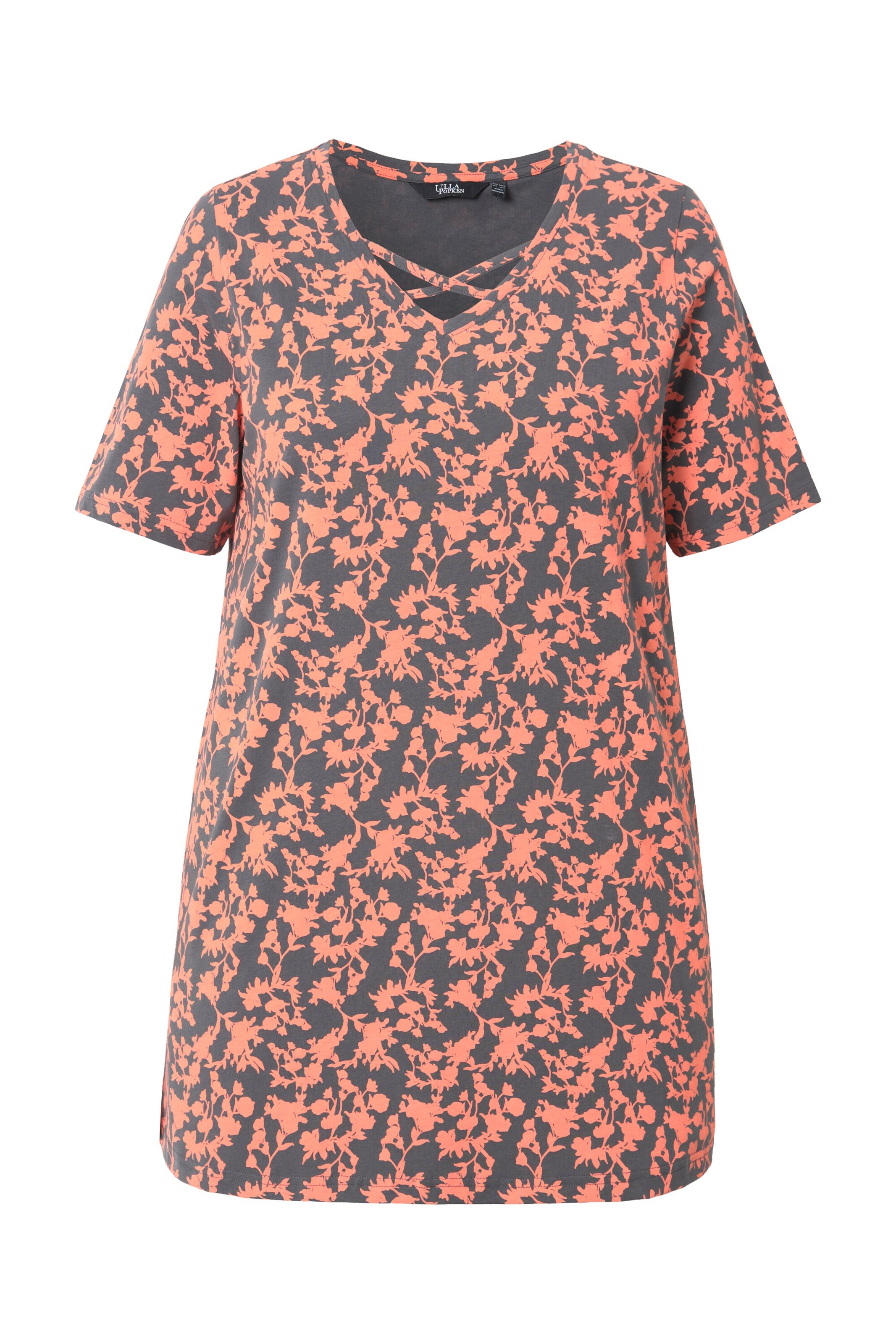 Ulla Popken Shirt in Oranje: voorkant
