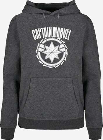 ABSOLUTE CULT Sweatshirt 'Captain Marvel - Blade' in Grey: front