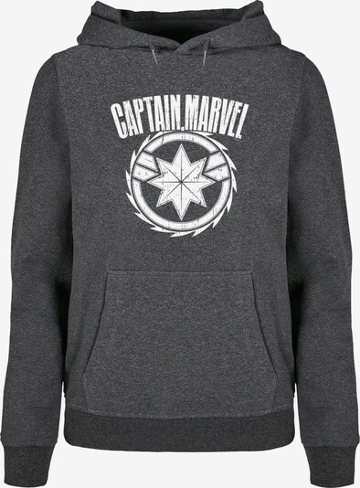 ABSOLUTE CULT Sweatshirt 'Captain Marvel - Blade' in anthrazit / weiß, Produktansicht