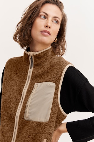 Fransa Vest in Brown