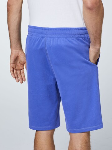 Oklahoma Jeans Regular Bermuda Shorts ' aus Baumwollmix ' in Blau