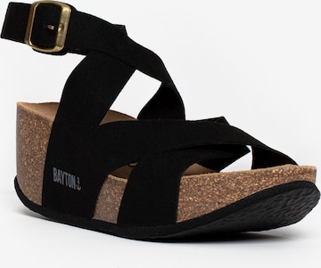 Bayton Strap sandal 'Murcia' in Black