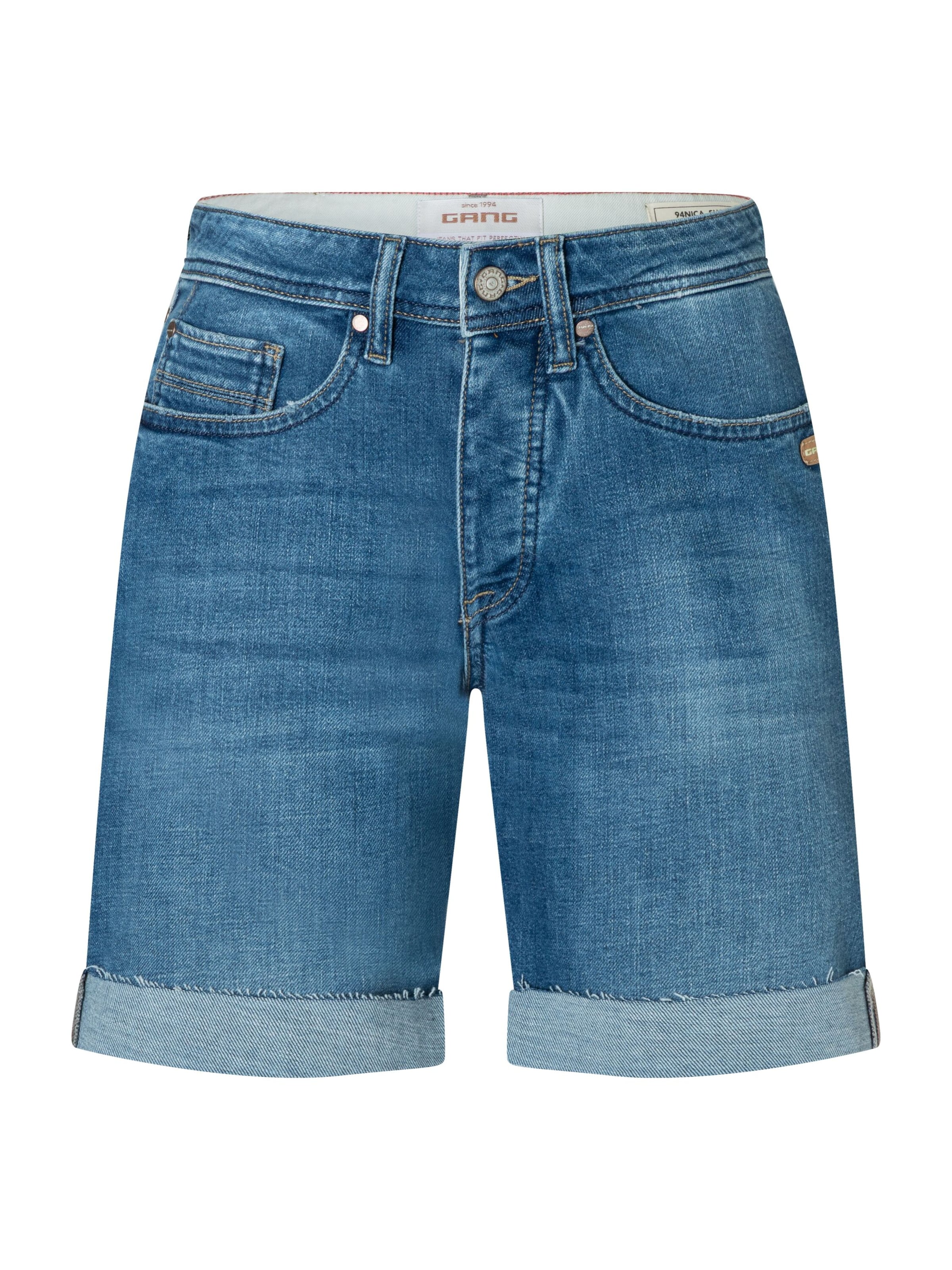Gang Jean '94NICA SHORTS ' en 24/Regular en bleu, Vue avec produit