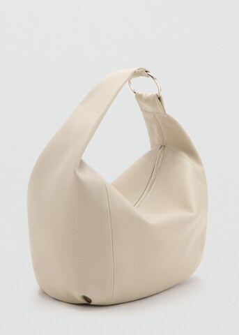 MANGO Schultertasche 'Nina' in Beige