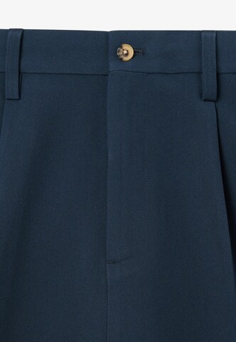 BLKVIS Wide leg Pleat-Front Pants in Blue