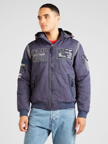 CAMP DAVID Between-Season Jacket in Blue: front