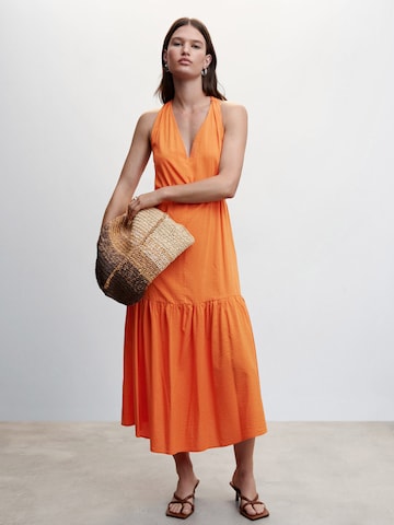 MANGO Kleid 'Cobalto' in Orange: predná strana