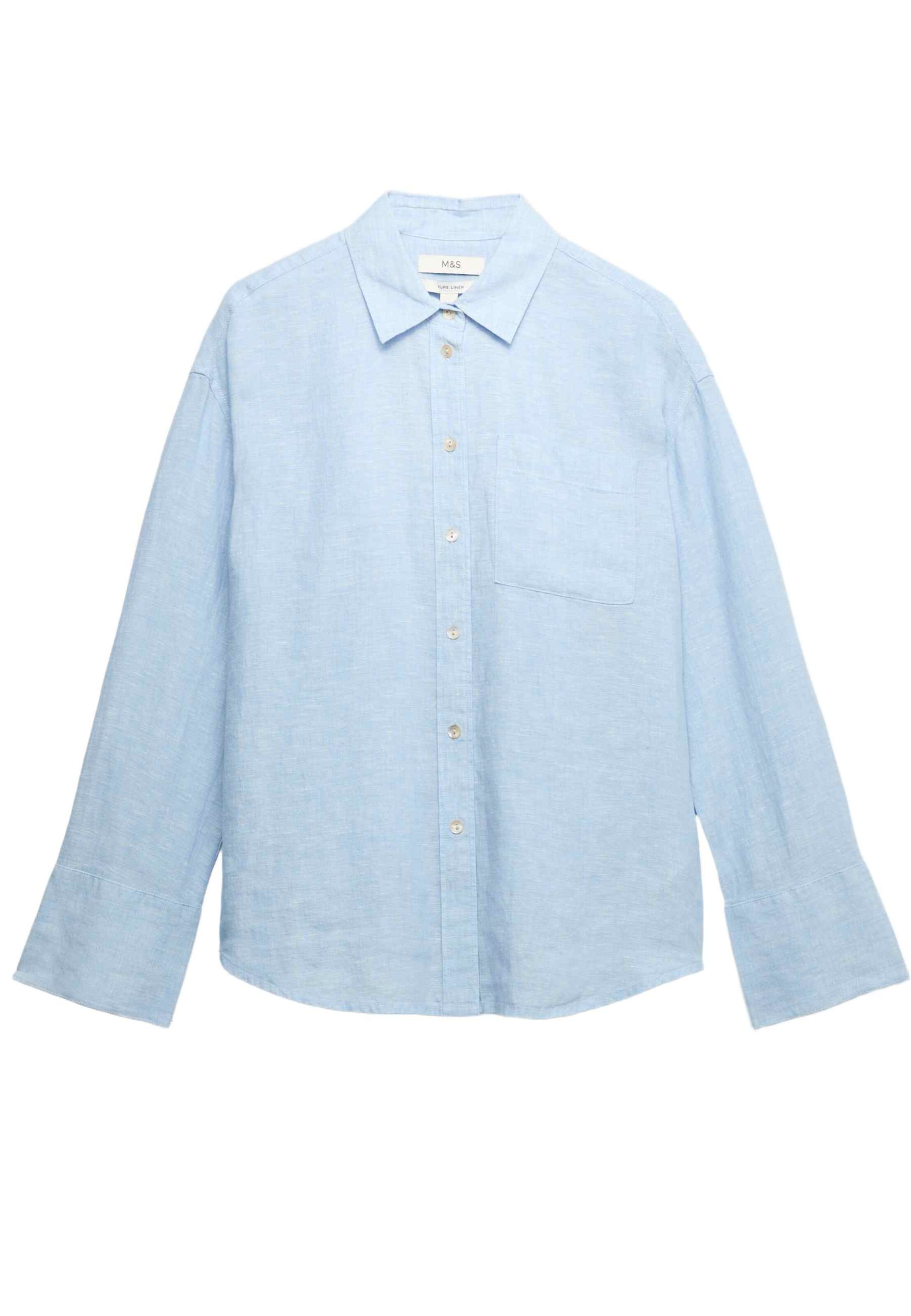 Marks & Spencer Blouse in Blauw: voorkant