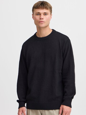 !Solid Sweater 'Ike' in Black: front