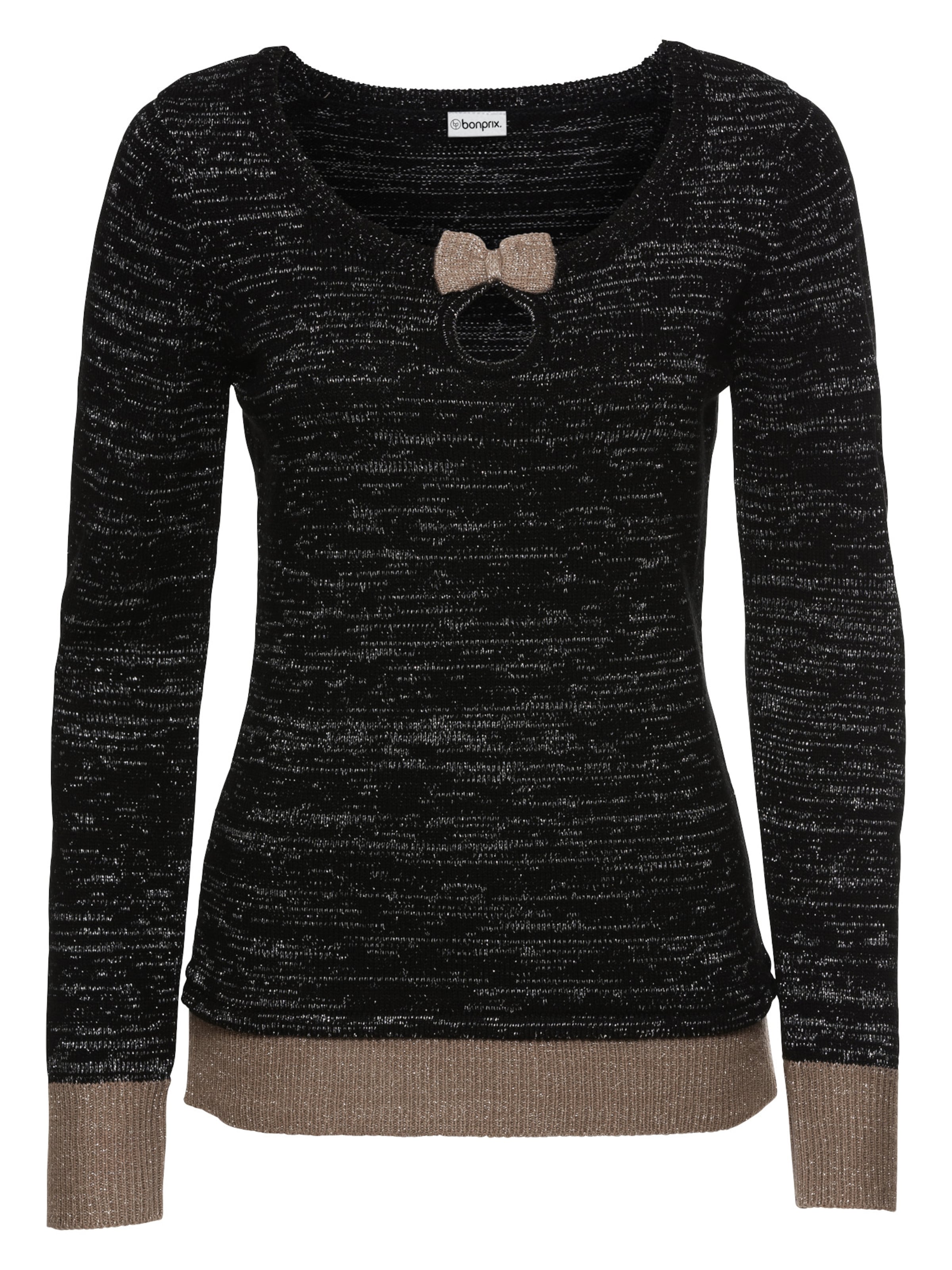 Pullover di bonprix in nero: frontale