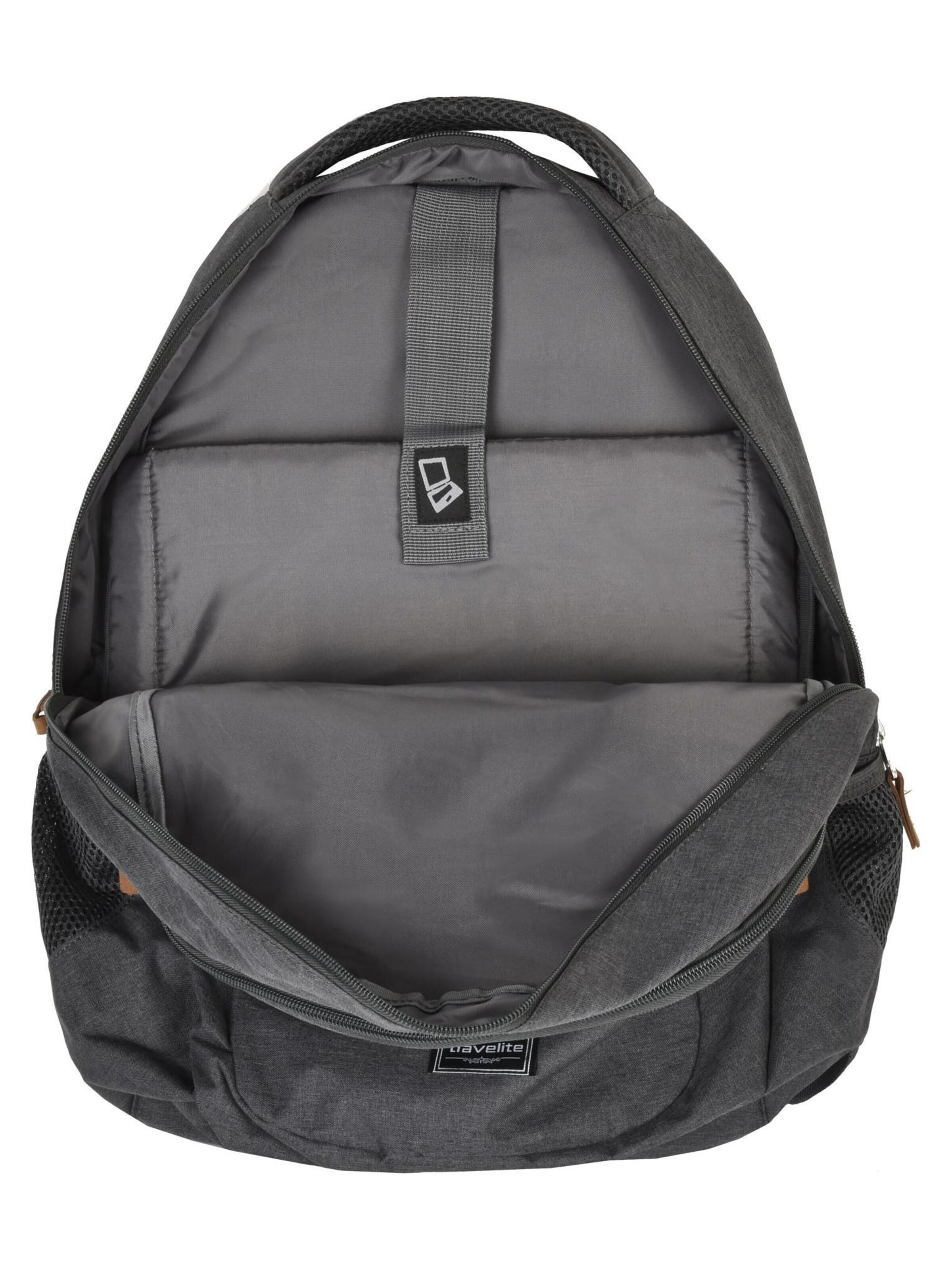 TRAVELITE Backpack in Grey: front