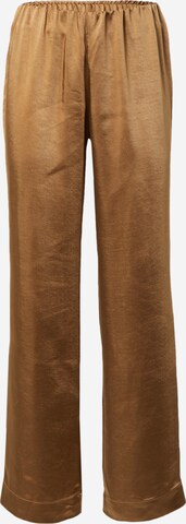 EDITED Wide leg Broek 'Sinead' in Bruin: voorkant