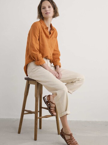 Seasalt Cornwall Bluse 'Hazel Branch' in Orange