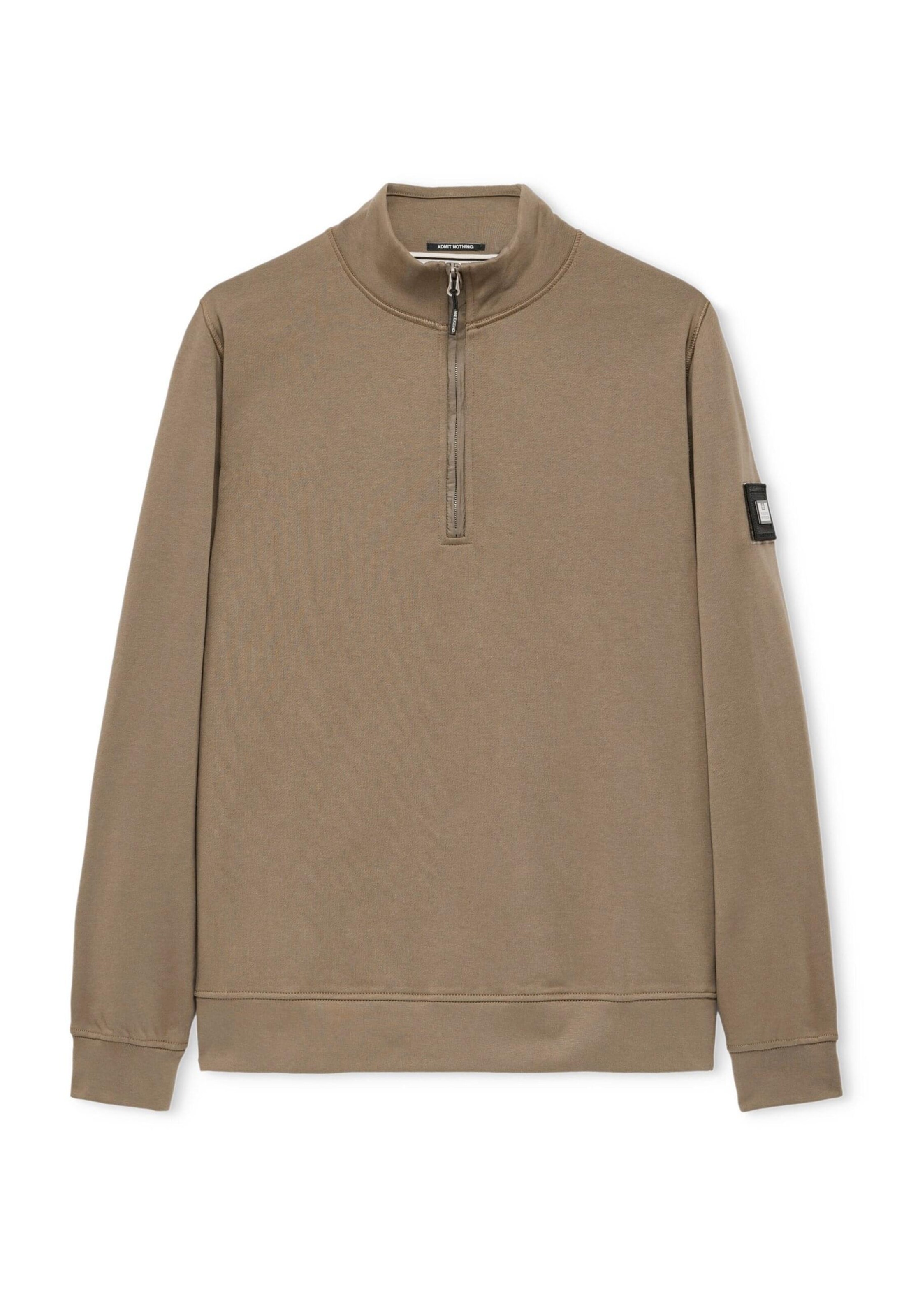 Weekend Offender Sweatshirt 'Kraviz' in Braun: Vorderseite