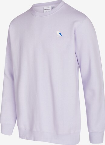 Cleptomanicx Sweatshirt 'Embro Gull' in Lila