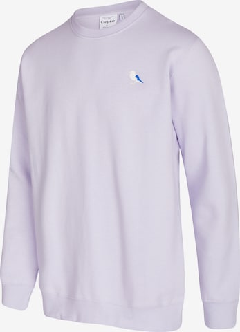 Cleptomanicx Sweatshirt 'Embro Gull' in Purple