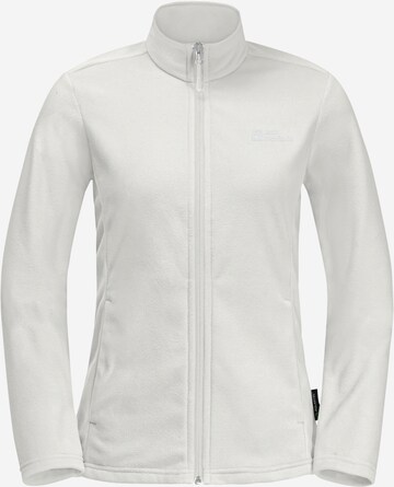 Veste en polaire fonctionnelle 'TAUNUS' JACK WOLFSKIN en blanc : devant