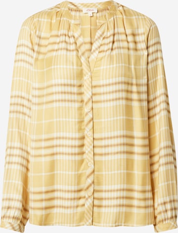 s.Oliver Blouse in Yellow: front