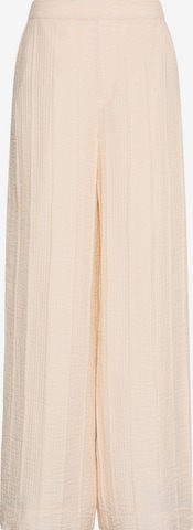 Calvin Klein Loosefit Broek 'Relaxed Sheer' in Beige: voorkant