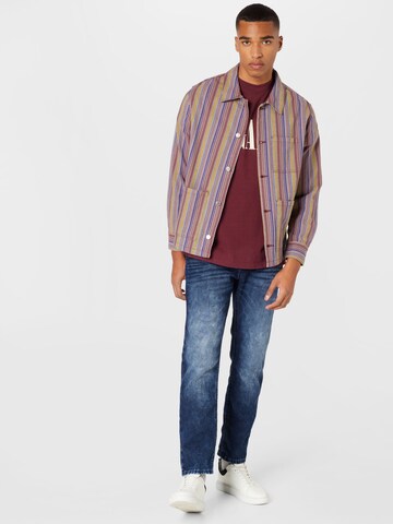 WEEKDAY Regular fit Button Up Shirt 'Alan' in Purple