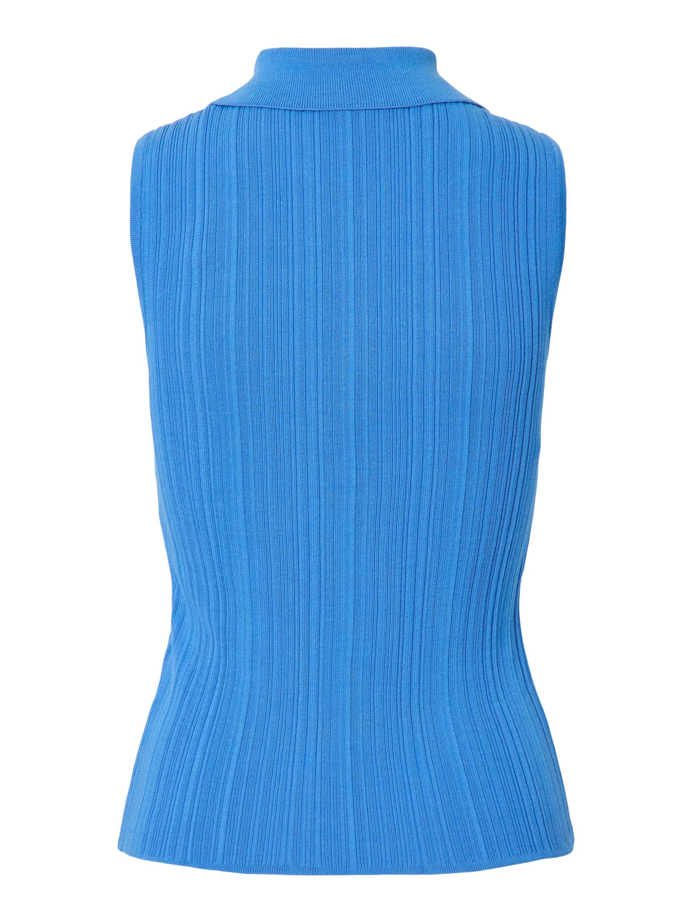 YAS Strickweste in Blau