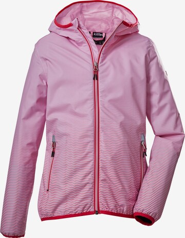 KILLTEC Outdoor jacket in Pink: front