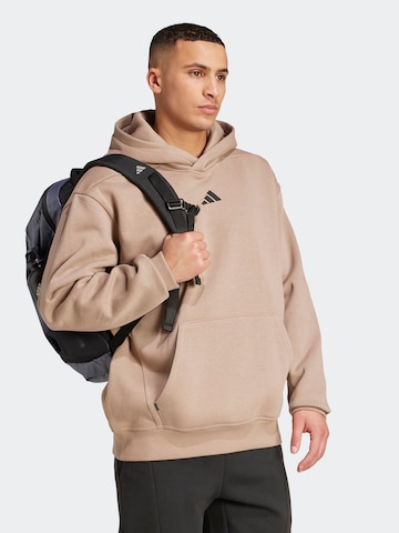ADIDAS PERFORMANCE Αθλητική μπλούζα φούτερ σε μπεζ