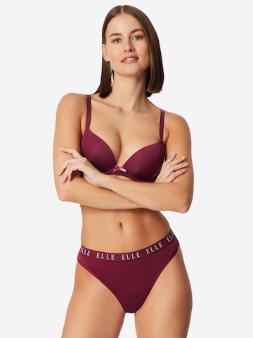 ELLE Slip ' High Leg Logo ' in Groen