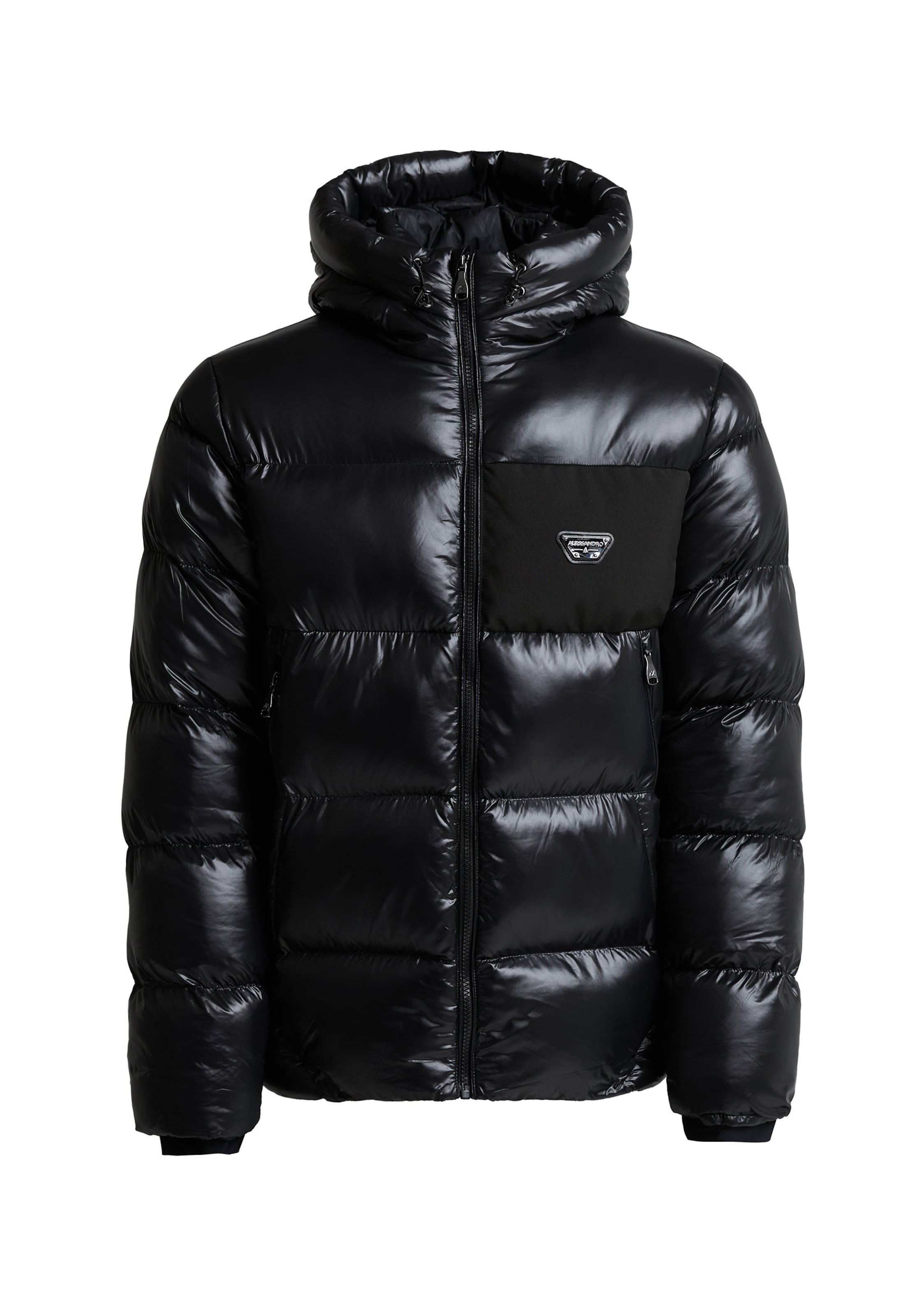 Alessandro Zavetti Winter Jacket 'Necatrio' in Black: front