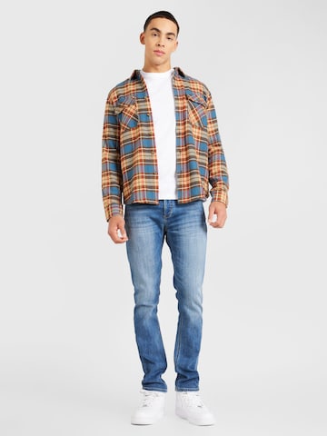Brixton Regular Fit Hemd 'BOWERY' in Blau
