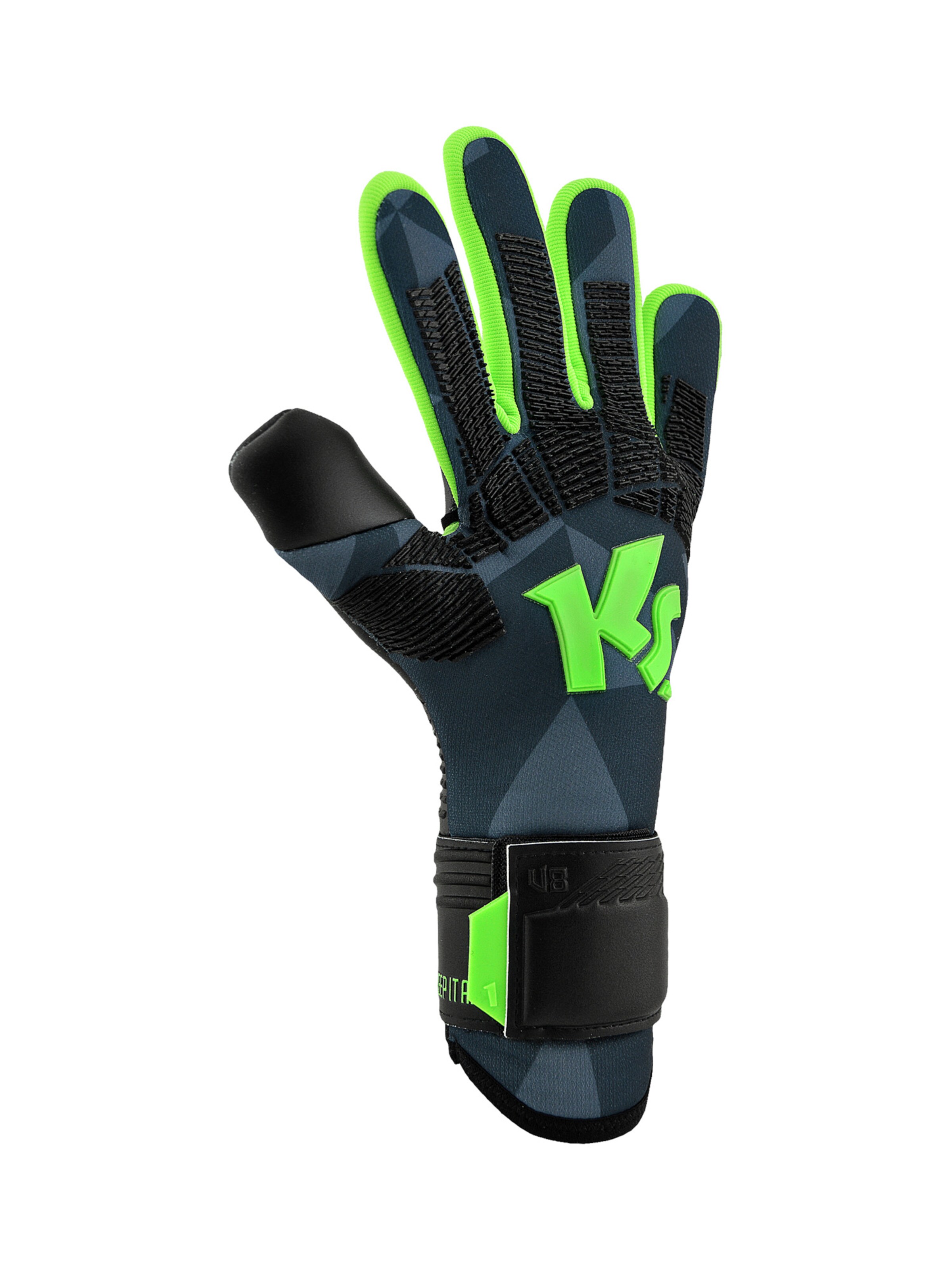 KEEPERsport Sporthandschuhe 'Varan8 Champ NC Demon' in Schwarz