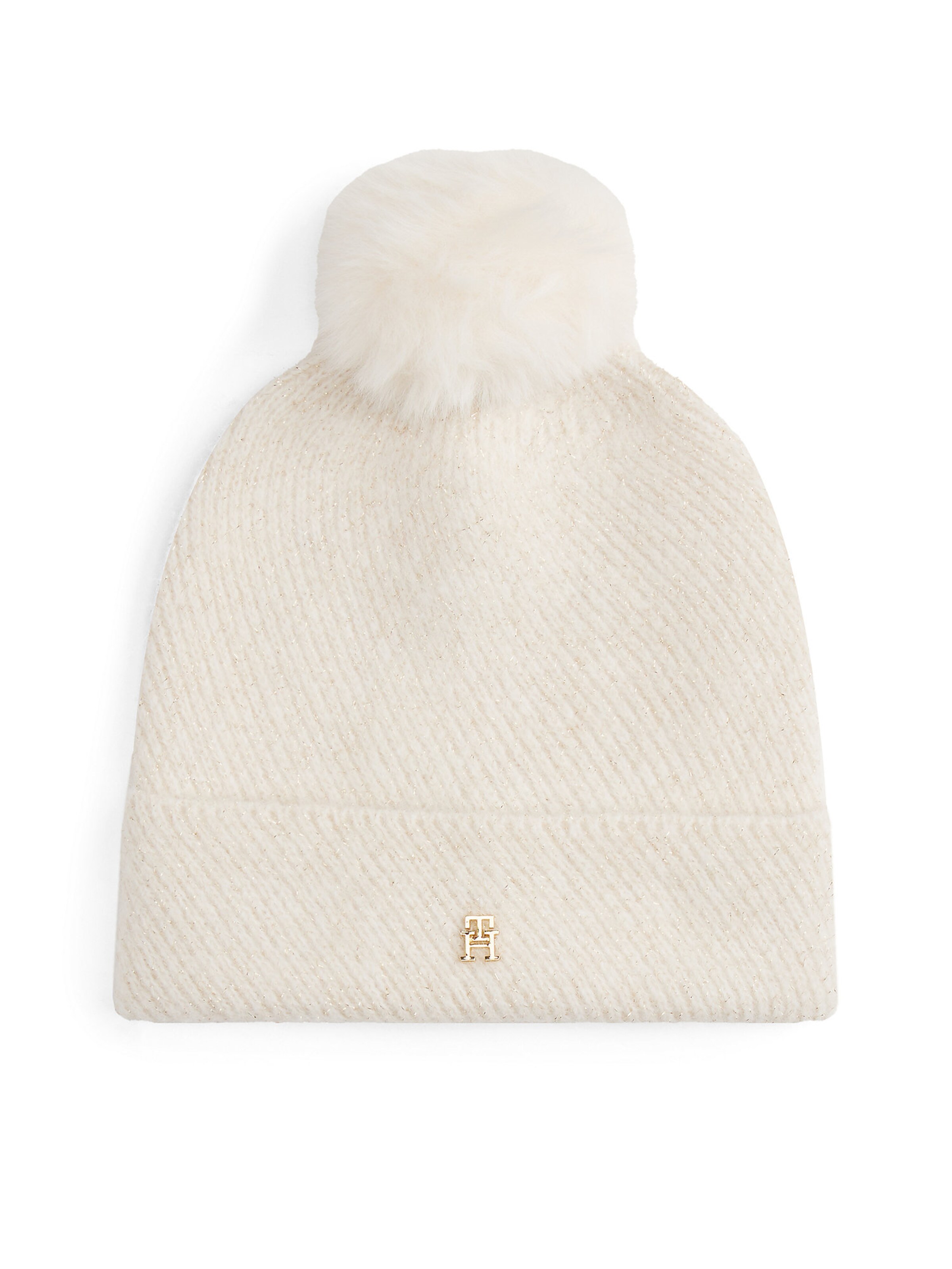 Bonnet TOMMY HILFIGER en blanc : devant