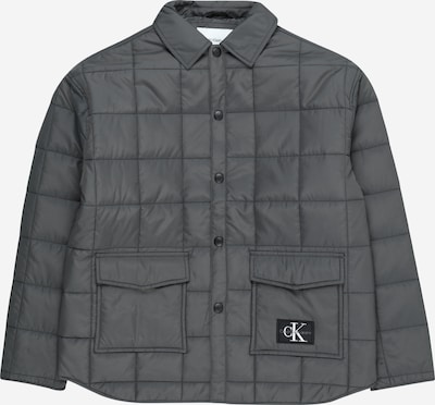 Calvin Klein Jeans Prijelazna jakna u bazalt siva / crna / bijela, Pregled proizvoda