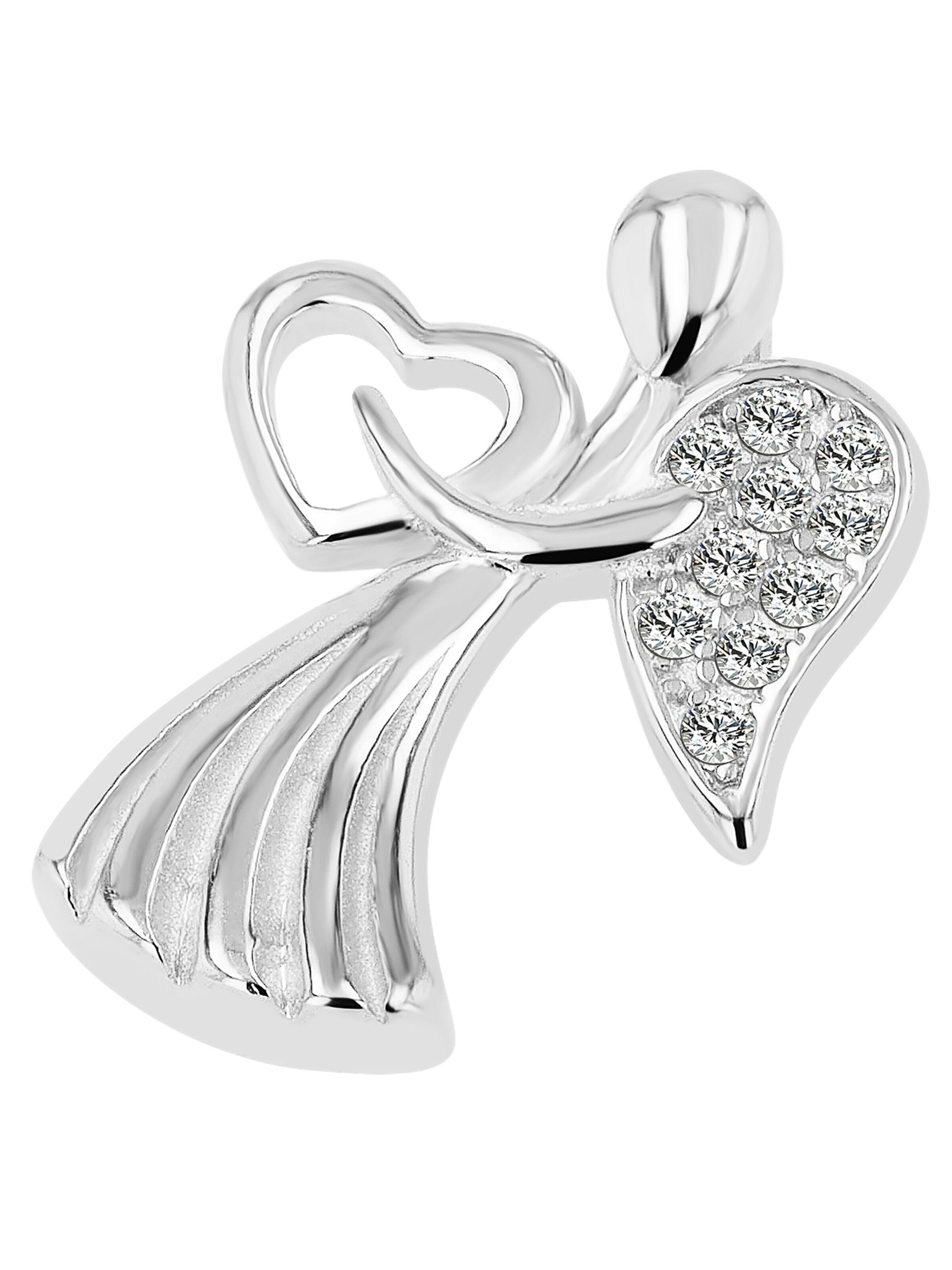 Akzent Pendant '"Sade" aus 925 Sterlingsilber, rhodiniert, langlebig' in Silver: front
